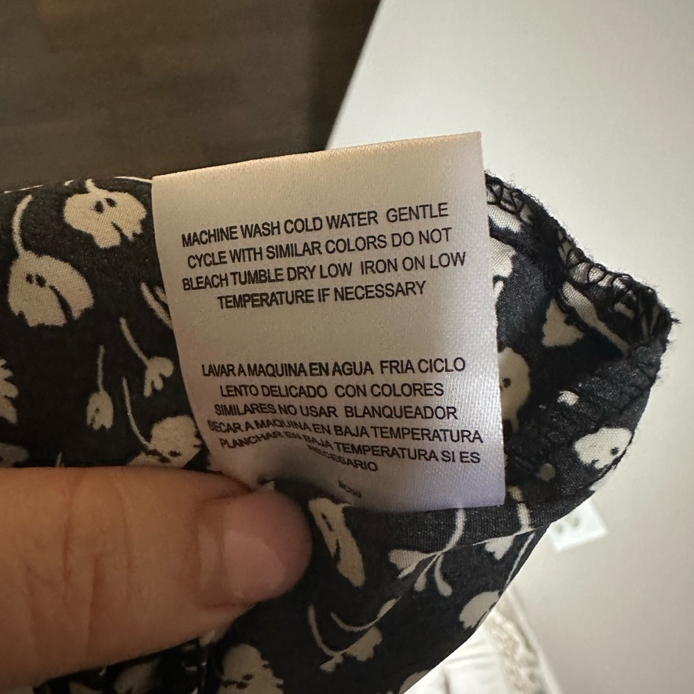 Lily Rose Black & White Floral Dress Size M - Picture 9 of 9